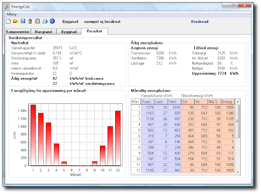 Energiberäkningar energycalc
